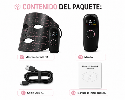 LUMINÉVA™ Máscara LED Facial – Tu piel 10 años más joven desde la primera semana