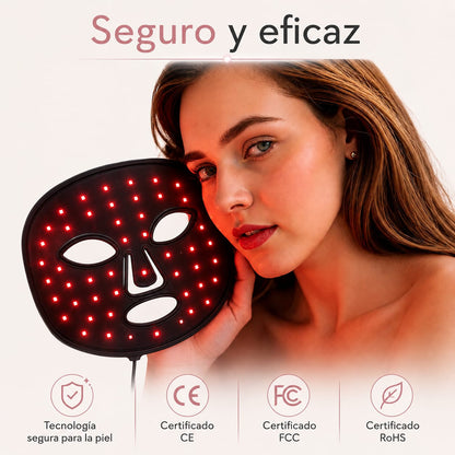 LUMINÉVA™ Máscara LED Facial – Tu piel 10 años más joven desde la primera semana